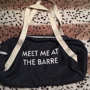 Meet me at the barre Fab Fit Fun duffel bag